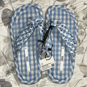 New Zara studded sandals and sock bundle